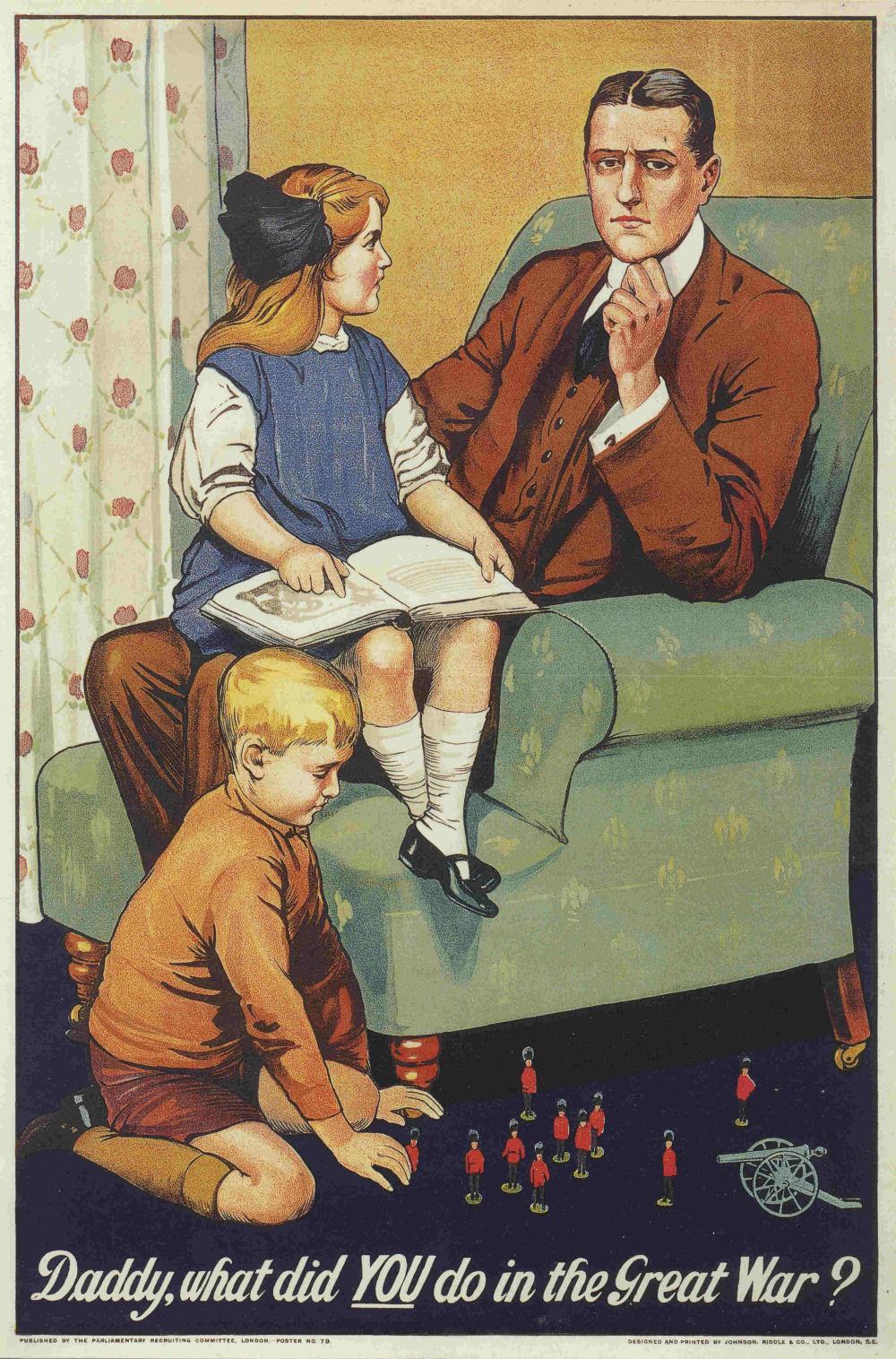 First World War recruiting poster, UK Parliamentary Recruiting Committee (1915)