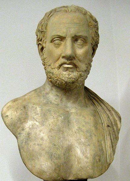 Thucydides plaster cast bust.