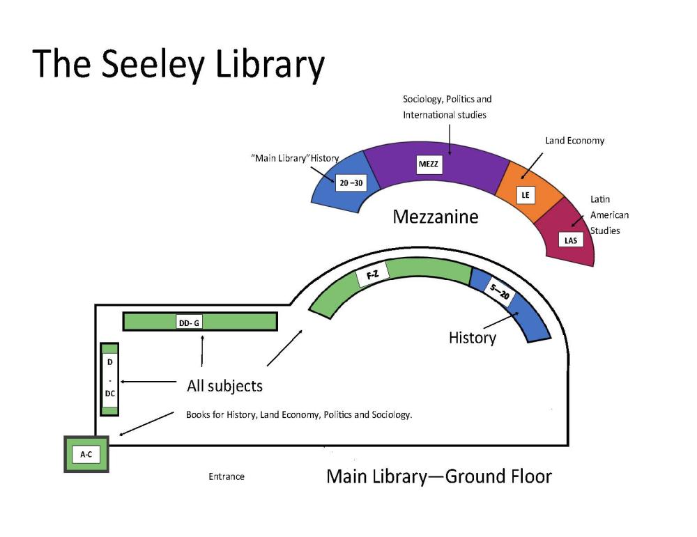 Map of the Seeley Library