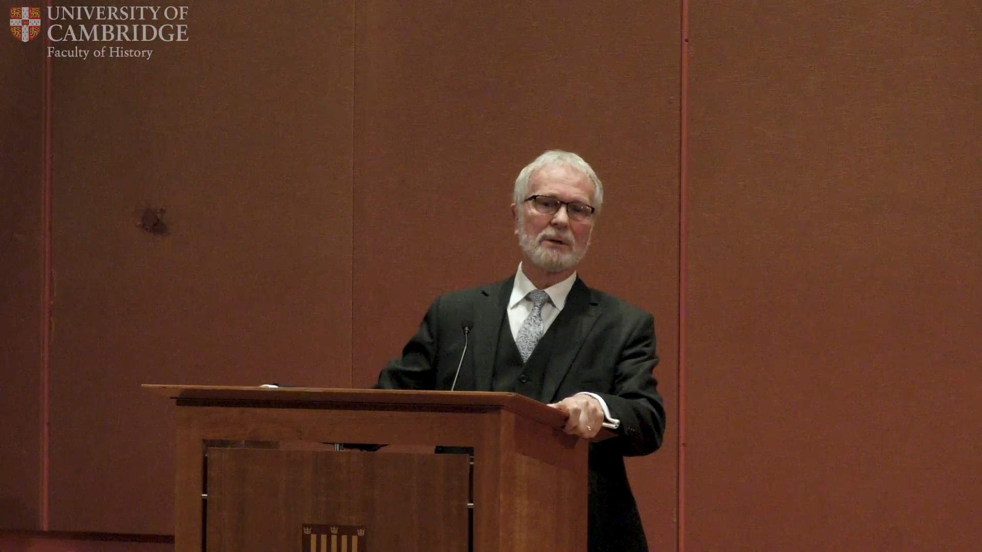 Professor Michael Bentley delivering his lecture